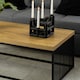 image 4 of Strington Coffee Table in Black and Oak