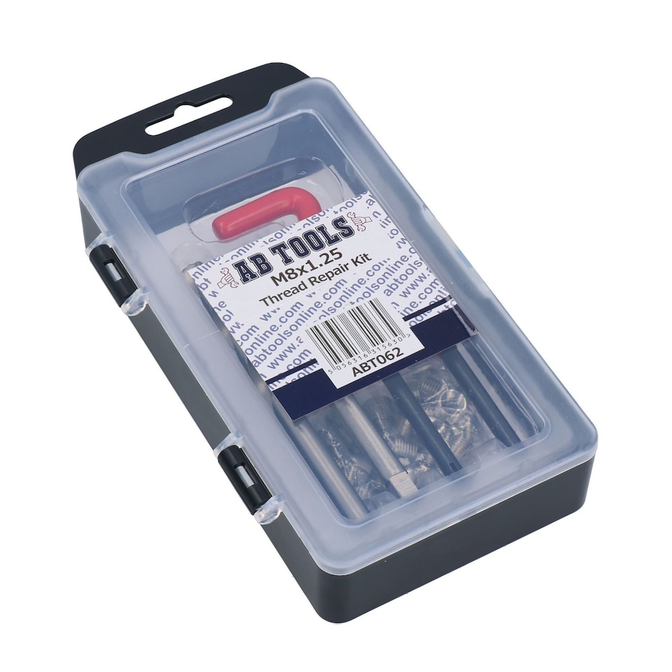 image 1 of M8 x 1.25mm Thread Tap Repair Cutter kit helicoil 15pc set damaged thread AN063