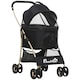 image 1 of PawHut 3 In 1 Pet Stroller, Detachable Dog Cat Travel Carriage - Black