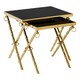 image 3 of Interiors by Premier Contemporary Design Set Of 2 Nesting Tables, Versatile Side Tables, Elegant And Functional Square Tables Gold