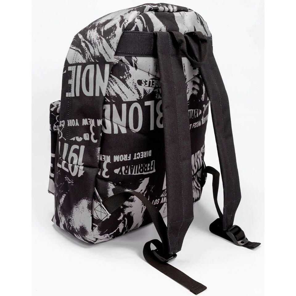 image 1 of Blondie 3rd February 1977 LA Concert Backpack - Black/White/Yellow - One Size