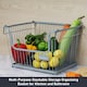 image 3 of Buckingham Multi-Purpose Stackable Storage Organising Basket 30.5 x 26.5 x 22 cm Light Grey
