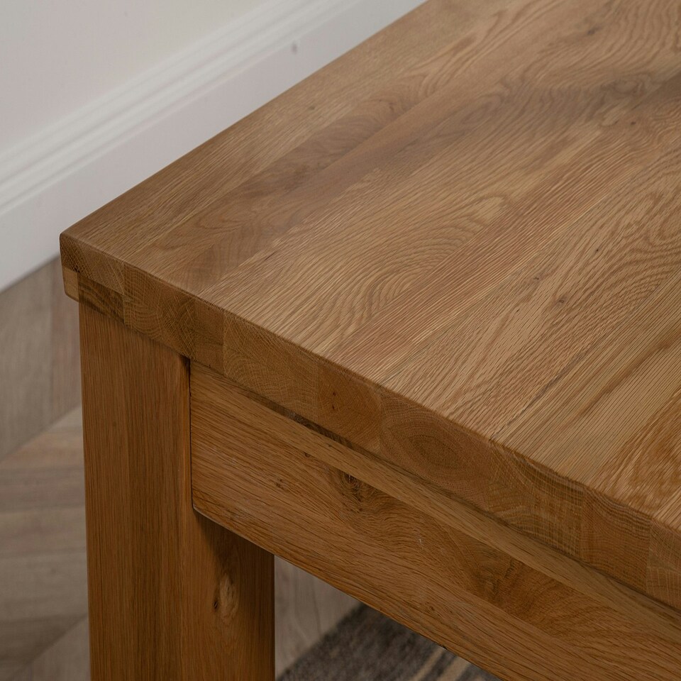 image 1 of Dakota Chunky Oak Dining Table - 222cm Brown | Oak