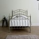 image 4 of 4ft6 Double Silver chrome finish, crystal ball and chrome traditional metal bed frame bedstead, victorian, antique, ornate