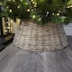 image 4 of 40/58cm Samuel Alexander KD Willow Christmas Tree Skirt Wicker Rattan- Medium Natural