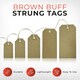 image 2 of Box of 1000 Brown Buff Strung Tags 134mm x 67mm