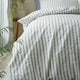 image 3 of Pineapple Elephant Cotton Rich Woven Stripe Duvet Cover Set | Blue | Super King