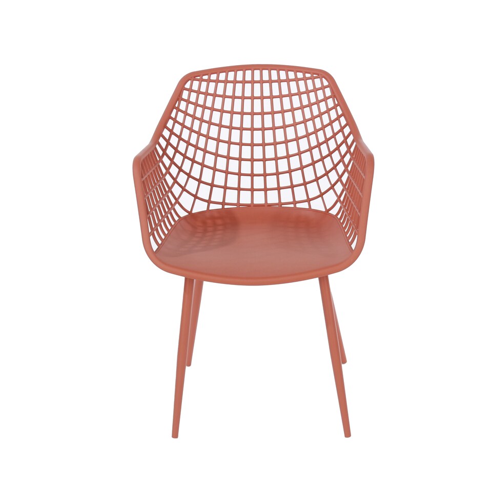 image 1 of Rimini Round Table and 2 Lattice Armchair Bistro Set - Indoor and Outdoor Use with Durable Plastic and Metal Construction | Green | Moss Green | One Size | 3