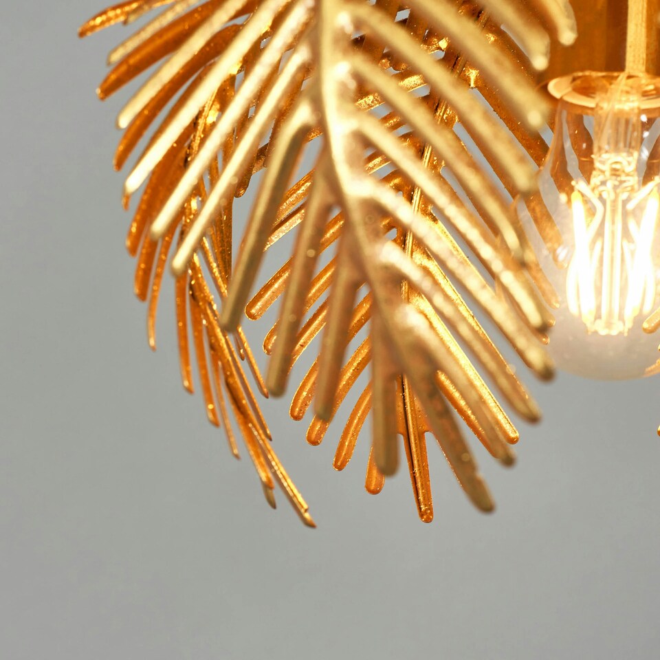 image 1 of BHS Brookby 1 Light Flush Ceiling Light, Satin Brass