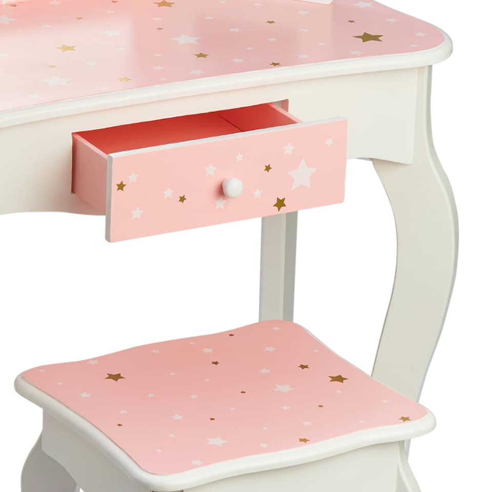 image 1 of Teamson Kids Gisele Play Vanity Set with Mirrors
