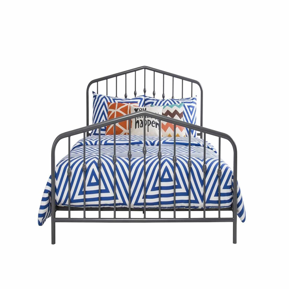 image 1 of Bushwick Metal Bed Grey, King Size