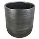 image 4 of 39cm x 33cm Coya Silver Ridged Planter Large Composite Plant Pot