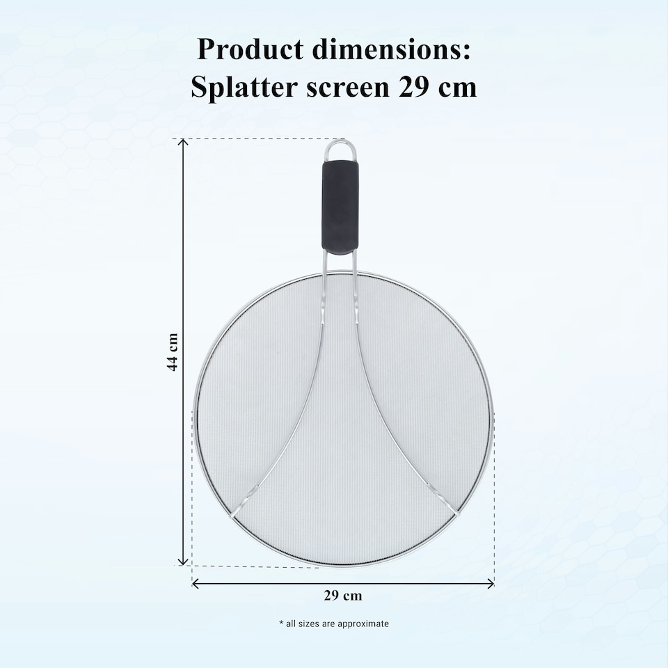 image 1 of Buckingham Stainless Steel Fine Mesh Splatter Screen Cooling Rack 29 cm