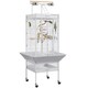 image 1 of Yaheetech 156 cm Tall Play Top Rolling Metal Bird Cage White