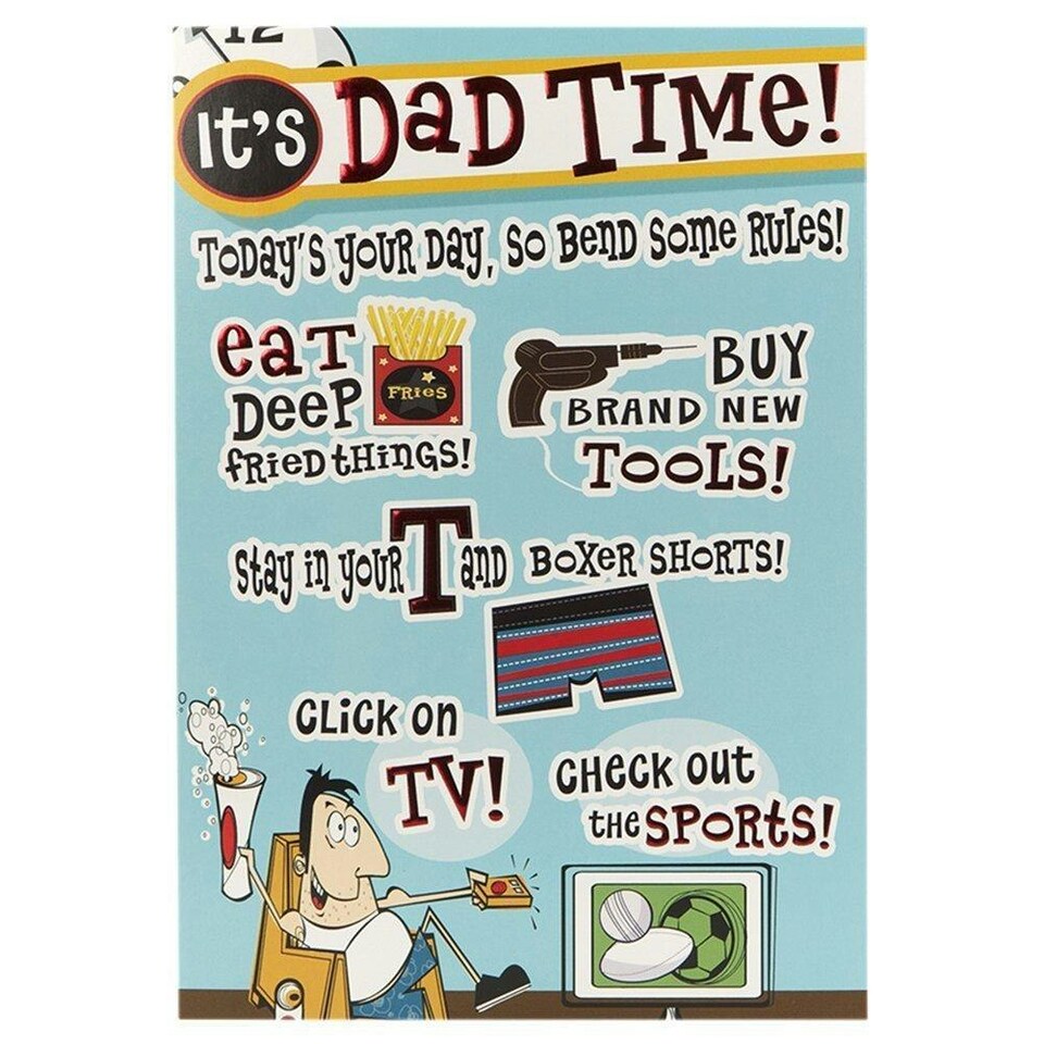 image 1 of Father's Day You Rock Humour 3 Fold Card