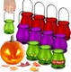 image 1 of Hanging Tealight Holders - 12 Pack Candle Holders Glass for Indoor and Outdoor Ambiance | Multi | Coloured | 10cm x 8.3cm | 12