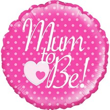 Oaktree Mum To Be Circle Foil Balloon - Pink - 18 Inch
