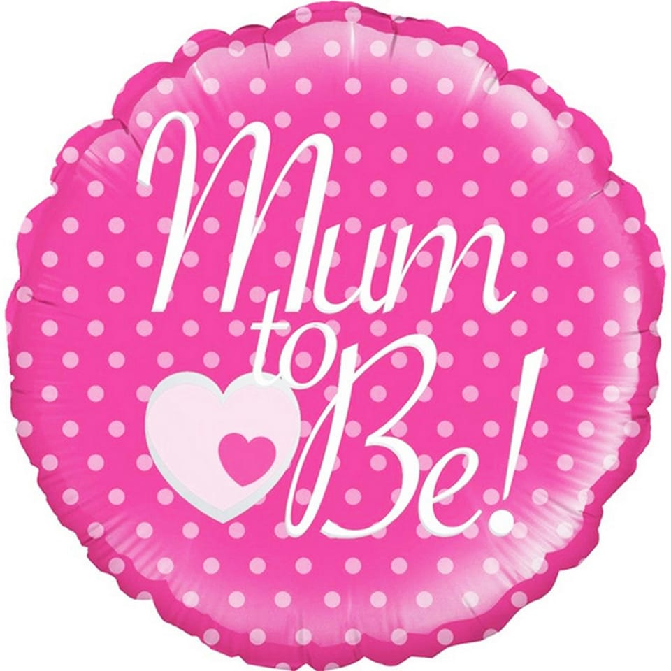 Oaktree Mum To Be Circle Foil Balloon - Pink - 18 Inch