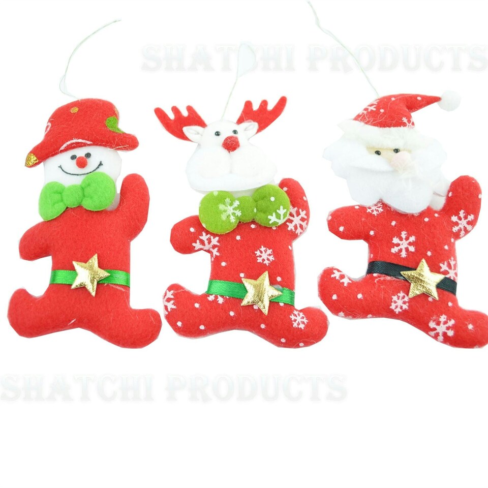 image 1 of 3 Handmade Novelty Christmas Decorations