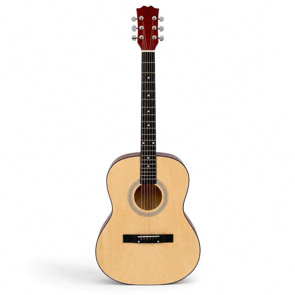 image 1 of 39 Inch Full Size 6 String Steel Strung Acoustic Guitar | Brown