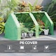 image 3 of Outsunny Mini Small Greenhouse with Steel Frame & PE Cover & Window