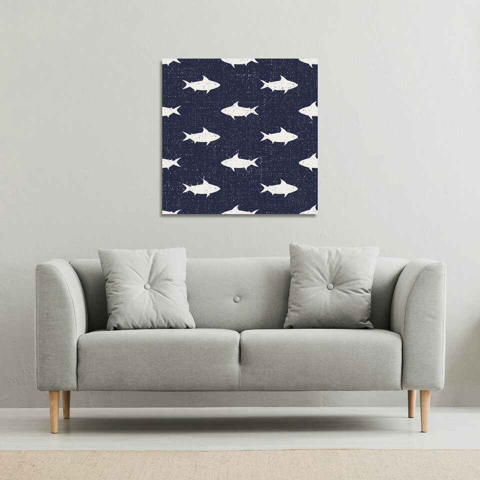 image 1 of Fish (Canvas Print) 90 x 90 x 4cm