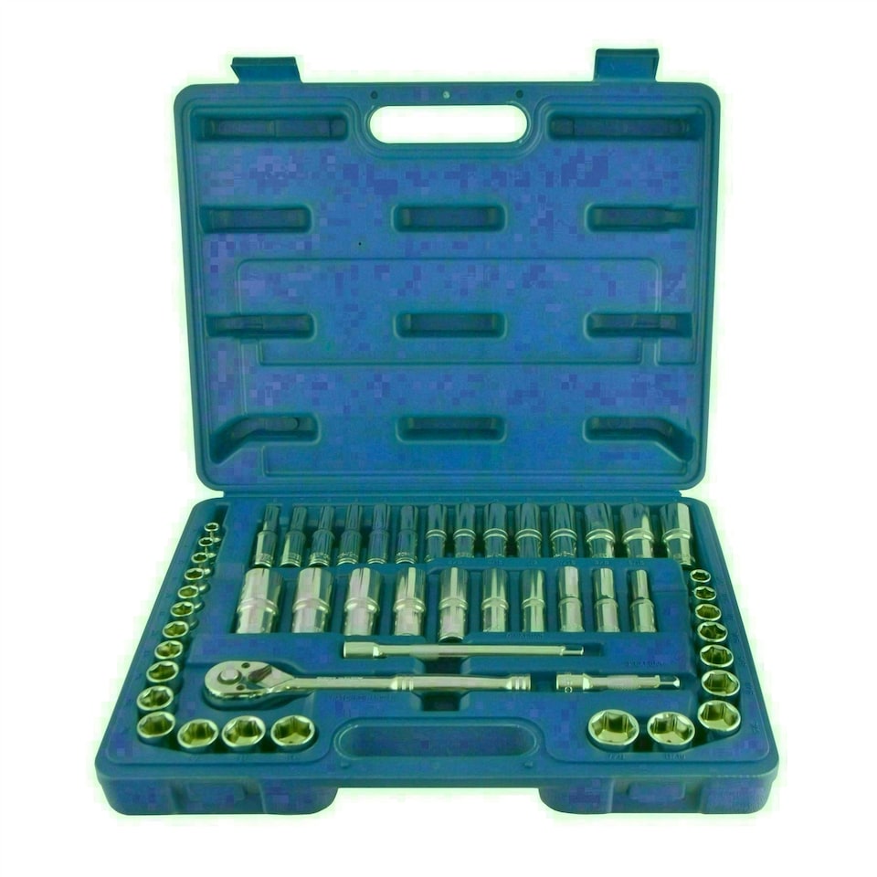 image 1 of Metric And Imperial AF SAE Shallow And Deep Socket Set 50pcs 6mm - 19mm