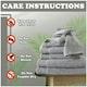 image 5 of VELVETIO 8 Piece Towel Bale Set Jacquard Greek Key Pattern - 100% Cotton, 450 GSM Grey