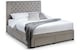 image 1 of Premium - Grey Deep Button 4 Drawer Bed - Super King 6ft (180cm)