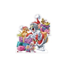 Tom and Jerry Christmas Gifts Star Mini Cardboard Cutout 93cm