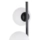 image 3 of Black Floor Lamp with Opal Globe Shades | Black | Small | 1