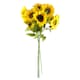 image 2 of Pack of 6 x 88cm Yellow Artificial Sunflower - 18 heads