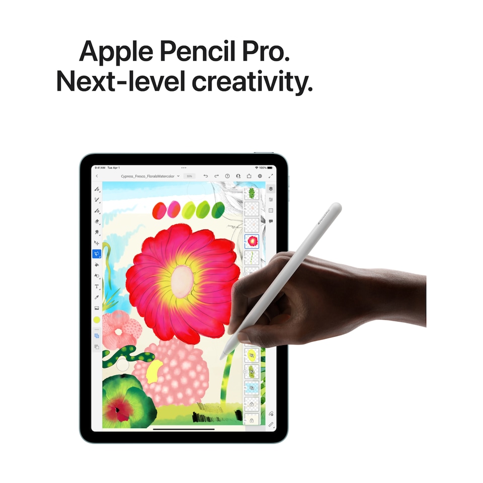 image 1 of Apple iPad Air 7th Gen 11-Inch 128 GB M3 Chip OS 18 Liquid Retina Wi-Fi Tablet - Starlight
