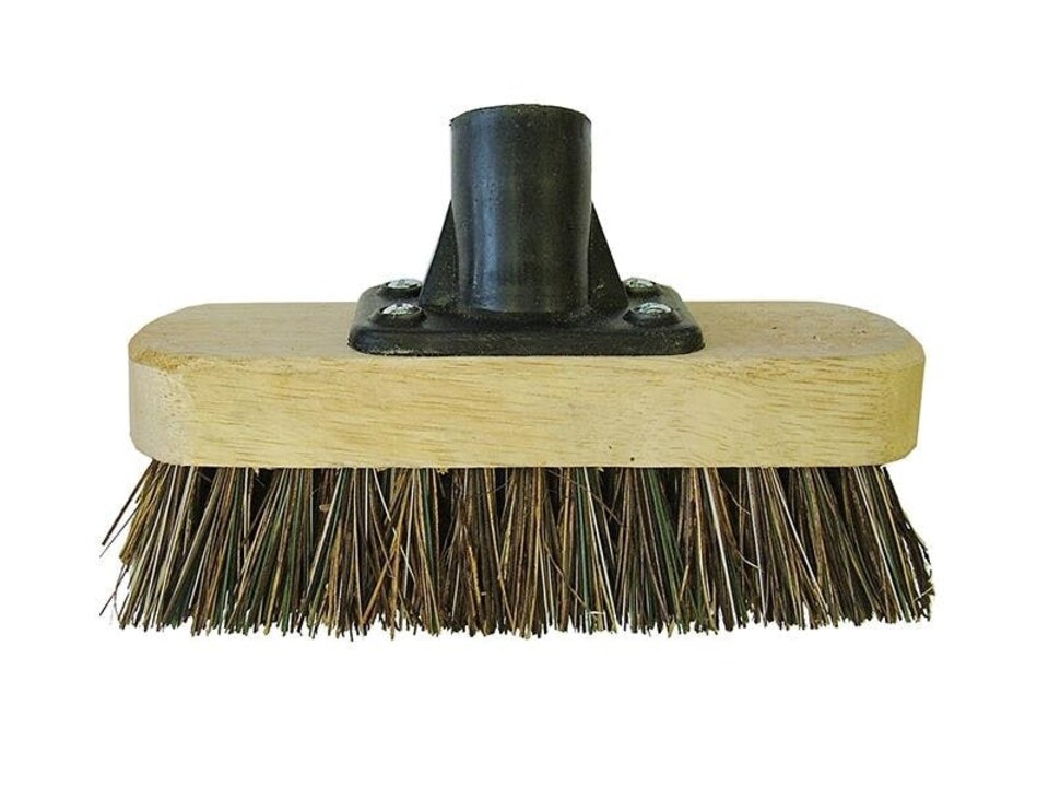 Faithfull Deck Scrub Broom Head 175Mm (7In) Threaded Socket
