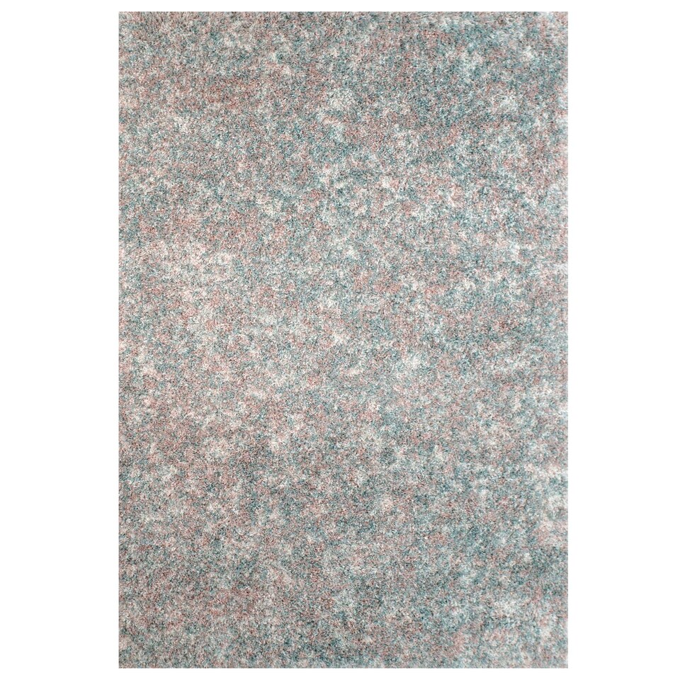 image 1 of KUKOON Soft Mottled Light Blue Shaggy Rug – Cozy Deep Pile Modern Area Carpet for Living Room & Bedroom 80cmx 150cm