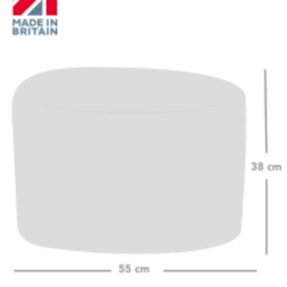 image 1 of rucomfy Velvet Pouffe - Indoor Bean Bag Footstool
