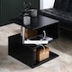 image 5 of HOMCOM Coffee End Table Side TV Sofa Stand Living Room Office Furniture White Black