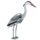 image 4 of Twin Pack Pond Decoy Realistic Owl And Heron Pest Deterrent Scarer Koi Carp Fish