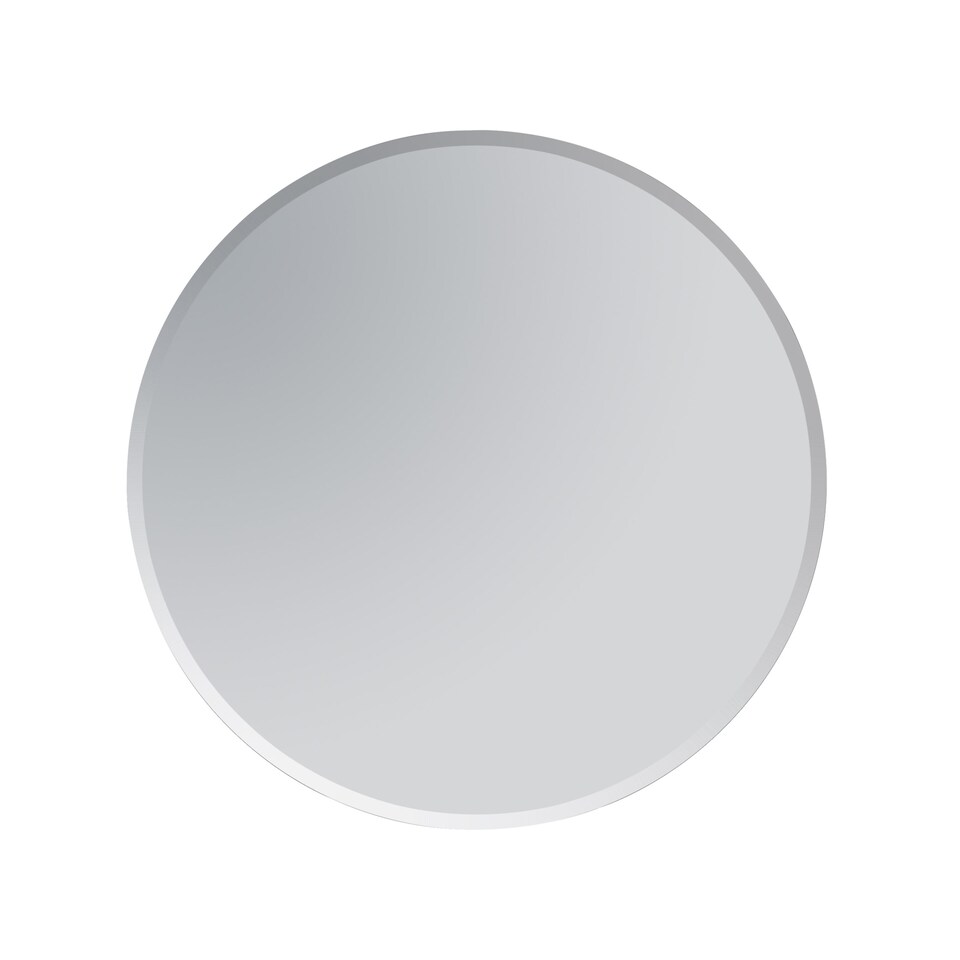 image 1 of Showerdrape Fitzrovia Round Wall Mounted Frameless Bevelled Edge Bathroom Mirror 45 x 45cm | Chrome | Mirror | 1