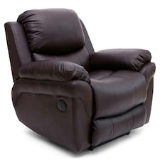 Madison Electric Bonded Leather Automatic Recliner Home Lounge Chair (Brown)