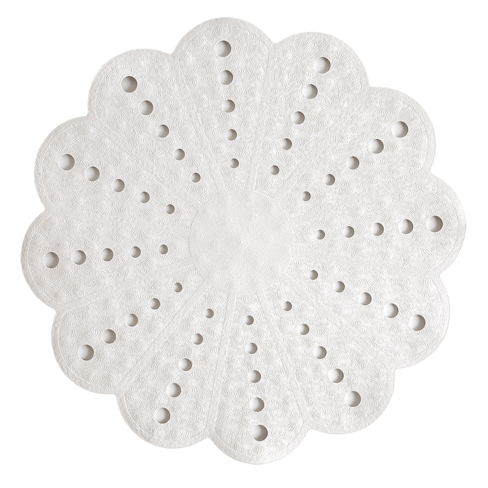 image 1 of Showerdrape Petal Anti-slip White Shower Mat 540mm | Multi | 1