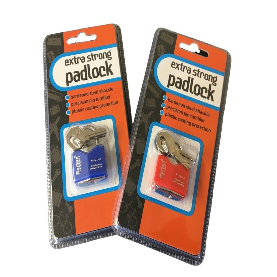 image 1 of Extra Strong Pad Lock - Hardened Steel Shackle with 3 Keys