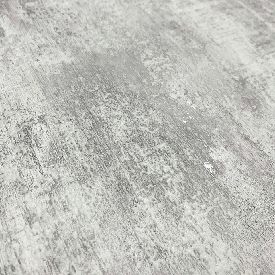 image 1 of Muriva Phelan Textured Vinyl Wallpaper - Grey - 10m x 53cm Grey