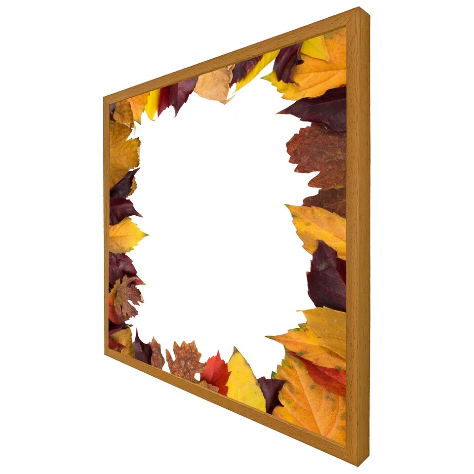 image 1 of Orange & purple autumn (Picture Frame) Grey | M