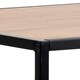 image 5 of Seaford Black Metal Bar Table with Oak Top