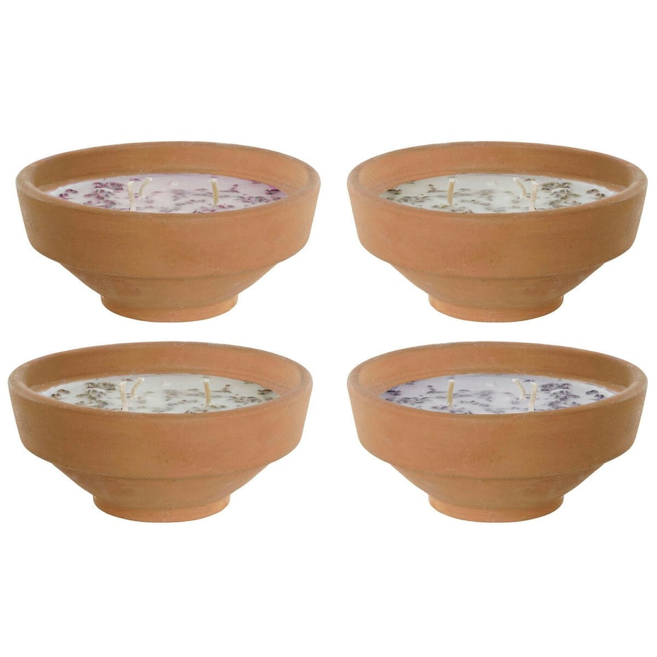image 1 of Scented Candle DKD Home Decor Natural Cottage 250 g (4 Units) N/A