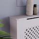 image 4 of Vida Designs Oxford Radiator Cover Painted MDF Cabinet, White, 111cm