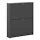 image 1 of Shoes Shoe Cabinet 2 Flip Down Doors and 1 layer in Matt Black
