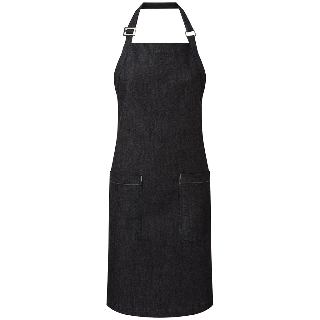 Premier Cotton Full Apron Blue Indigo Denim One Size 1