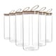 image 1 of Argon Tableware Glass Storage Jars with Wooden Lids - Leather Loop - 1.5 Litre - Pack of 6